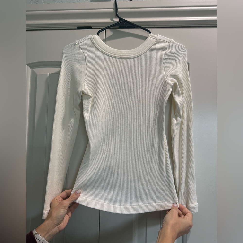 citizen of humanity ribbed tee - scooped back